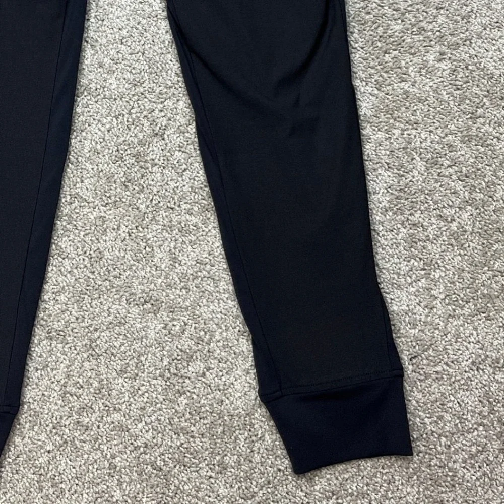 Athleta‎ Jogger Pants Women 8 31x31 Black Zipper Pocket Drawstring Tapered Leg